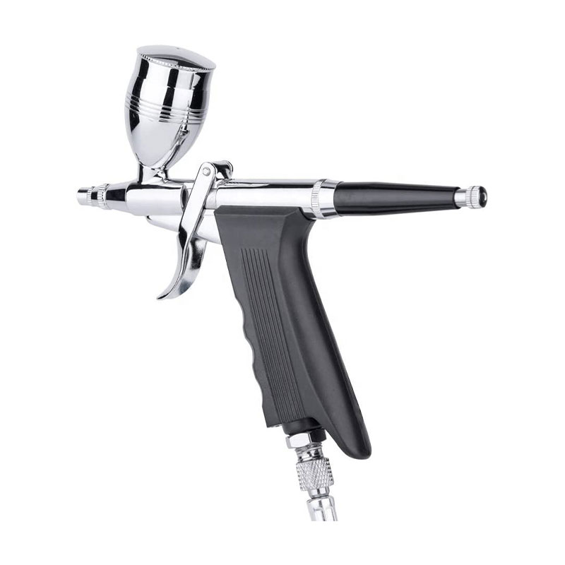 Kaksoiskehitys Airbrush Paint Spremer Pistol Grip-, 2Cc-, 5Cc- ja 13Cc-vaihtoehdot 3 erilaisella kupilla