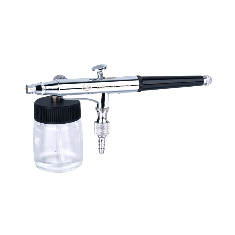 2Option Double Action Cup BT-134 Airbrush lasipullo vartalon taiteen, kynsitaidetta varten ja ilma-brush-kakun sisustus